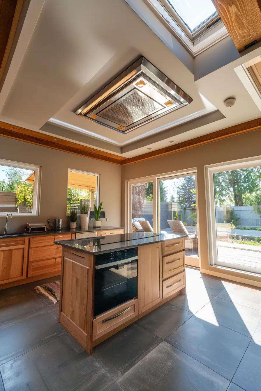 Modern home ventilation system installation showcasing fresh air circulation in a healthy indoor environment